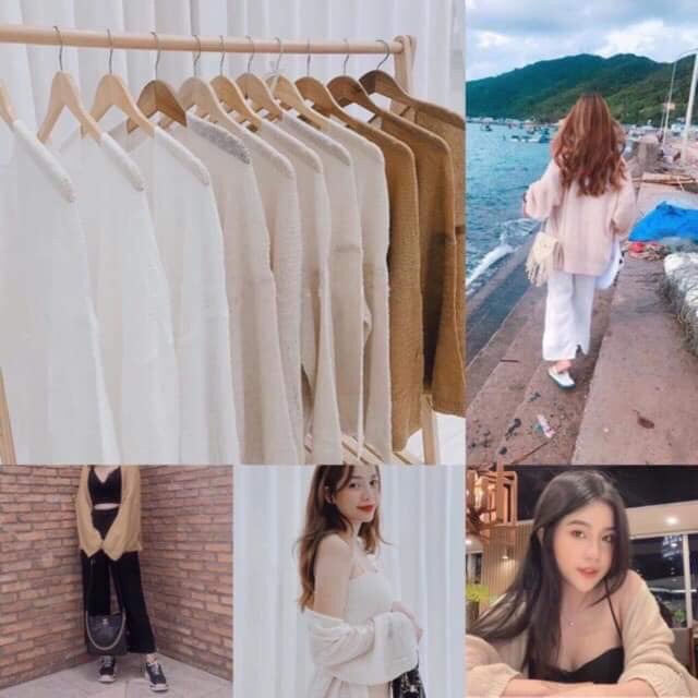 Áo khoác Cardigan Len Mỏng Siêu Hót Hít | BigBuy360 - bigbuy360.vn