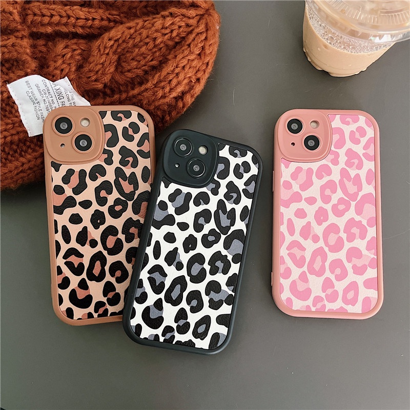 Ốp Điện Thoại TPU Mềm Họa Tiết Da Báo Thời Trang Cho IPhone 13 12 11 Pro Max X XS XR Plus