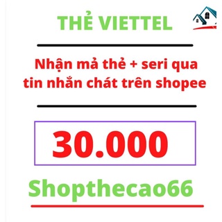 thẻ cào viettel 30k