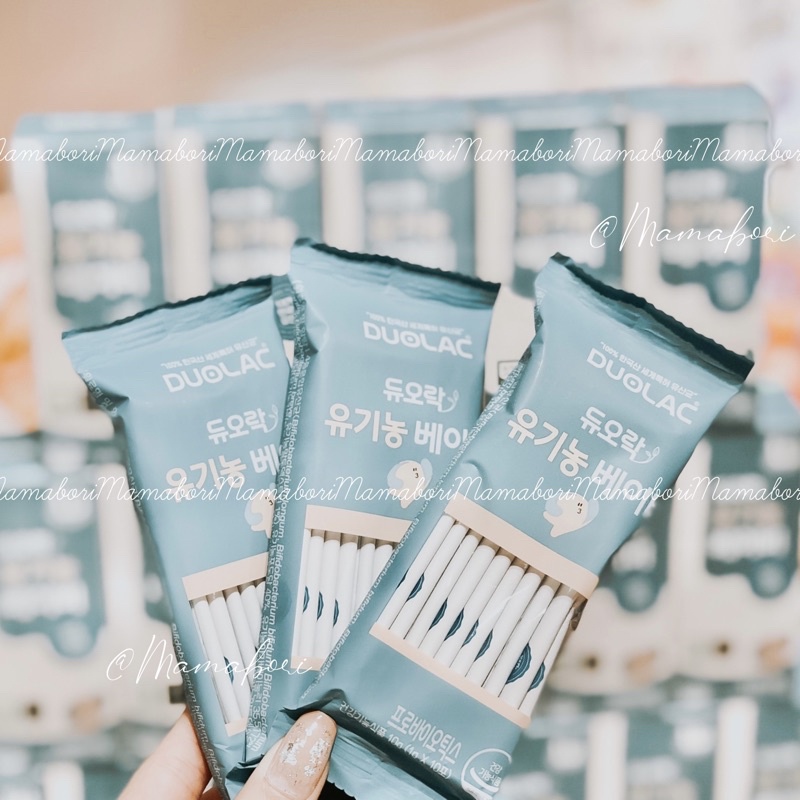 Men vi sinh Duolac Organic Hàn Quốc hỗ trợ tiêu hóa cho bé, giúp ăn ngon miệng hộp 30 gói