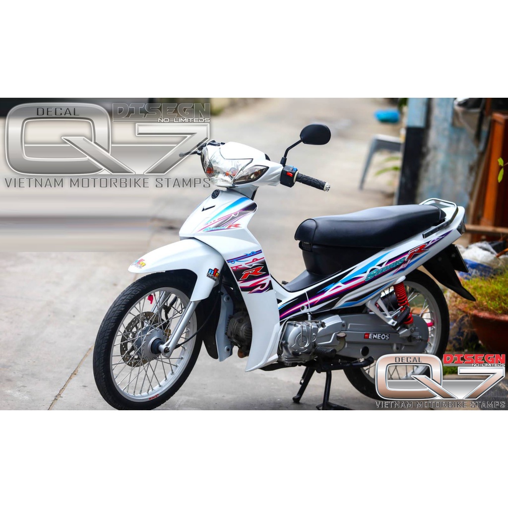 Tem Rời Sirius 110 xe trắng