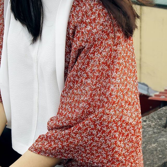 Áo khoác Kimono DARK ORANGE