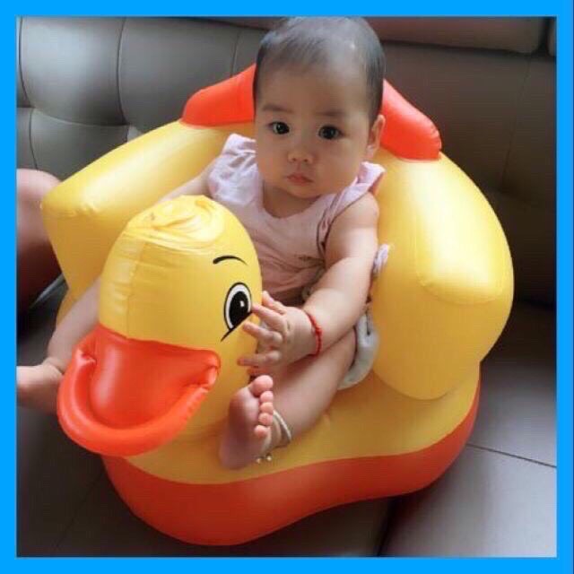 Ghế hơi tập ngồi cho bé hình vịt siêu yêu