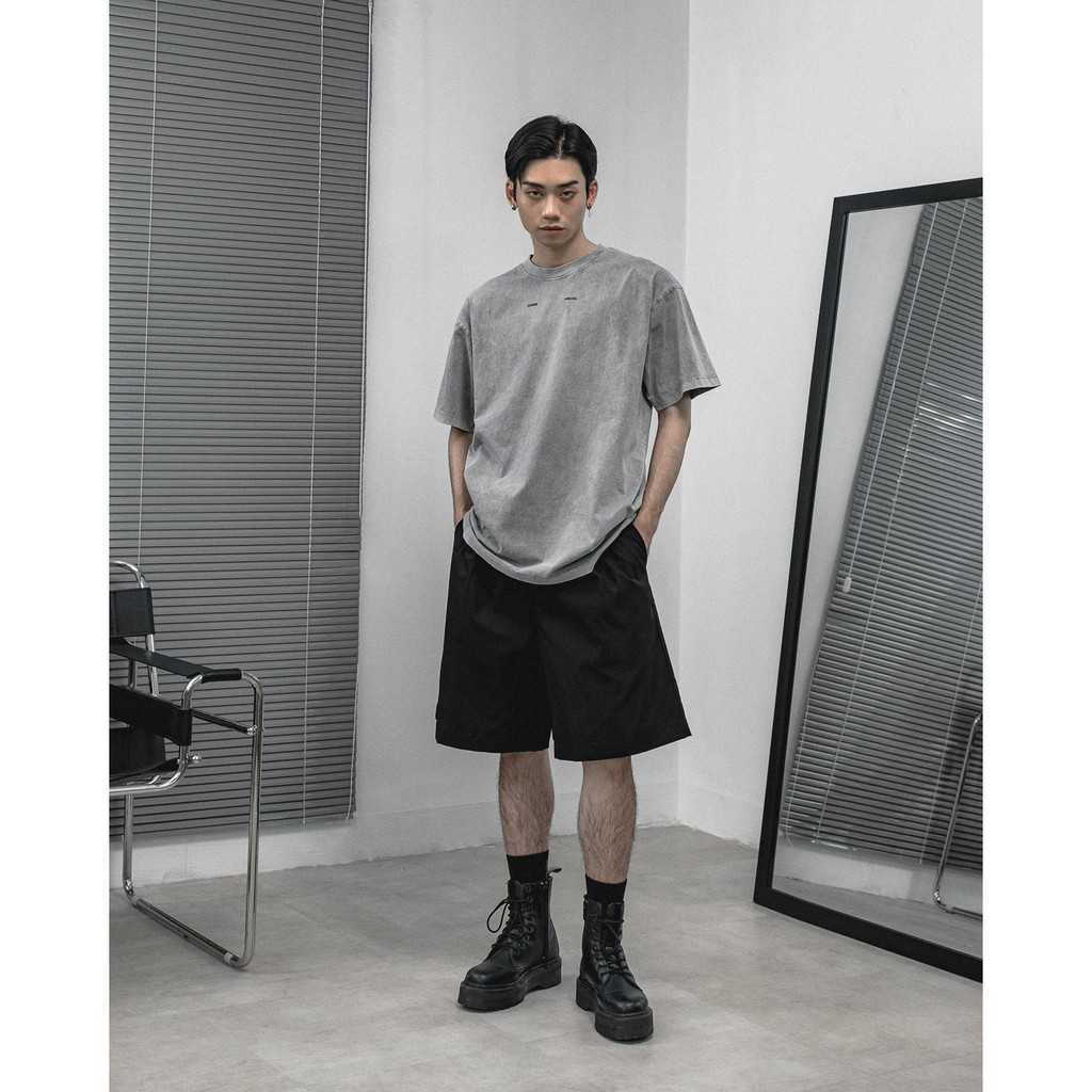 Áo Thun Wash Ngắn Tay Không Cổ HANOIRIOT T0132 | BigBuy360 - bigbuy360.vn