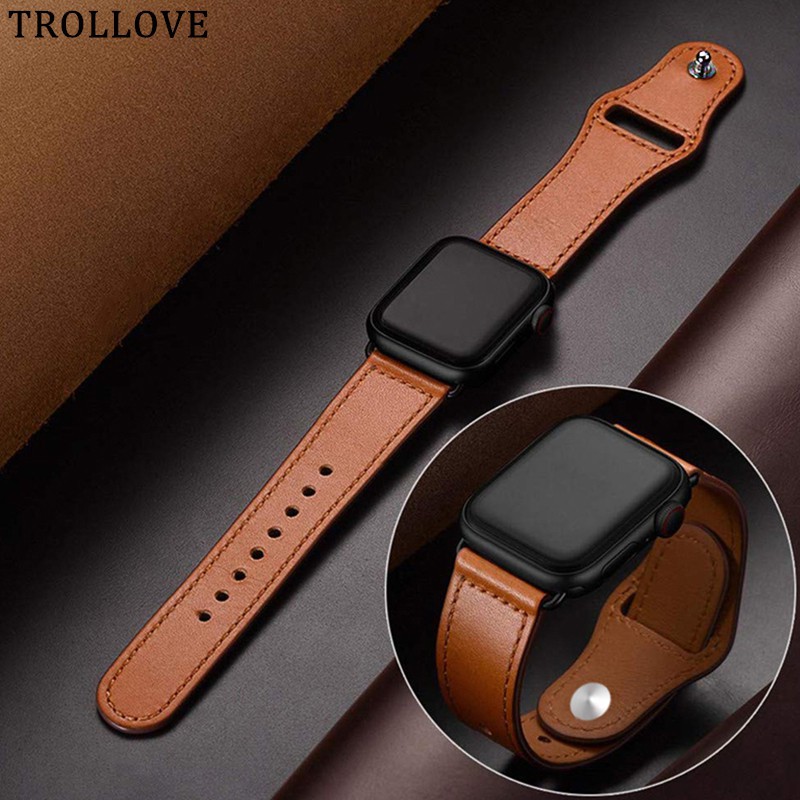 Dây đeo Apple Watch Strap 38/40mm 42/44mm Dây da cho iWatch Series SE 6/5/4/3/2/1