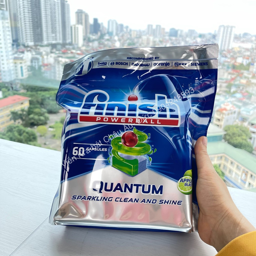 Viên rửa chén bát Finish Quantum Max Đức SẠCH NHẤT, TỐT NHẤT