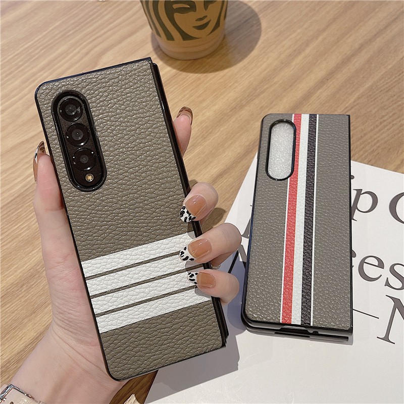 Ốp điện thoại cứng họa tiết ba màu chất lượng cho Samsung Galaxy Z Fold 3 Z Fold 2