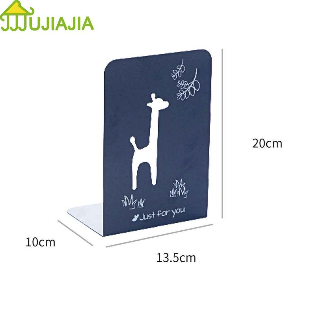 Set 2 chân đế JUJIAJIA làm từ kim loại họa tiết hoạt hình sử dụng đỡ sách / tài liệu