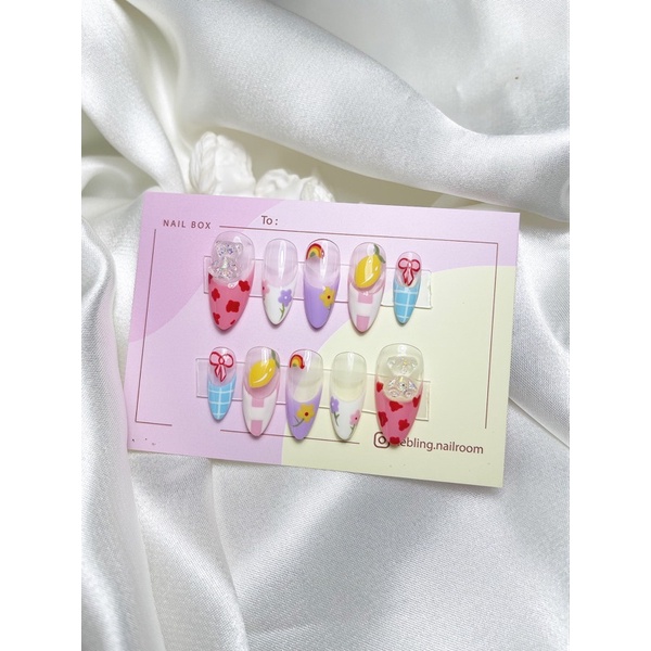 Nailbox rose mix charm