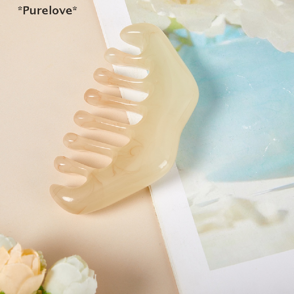 1 Lược Guasha Mát Xa Da Đầu Bằng Nhựa Resin Chất Lượng Cao