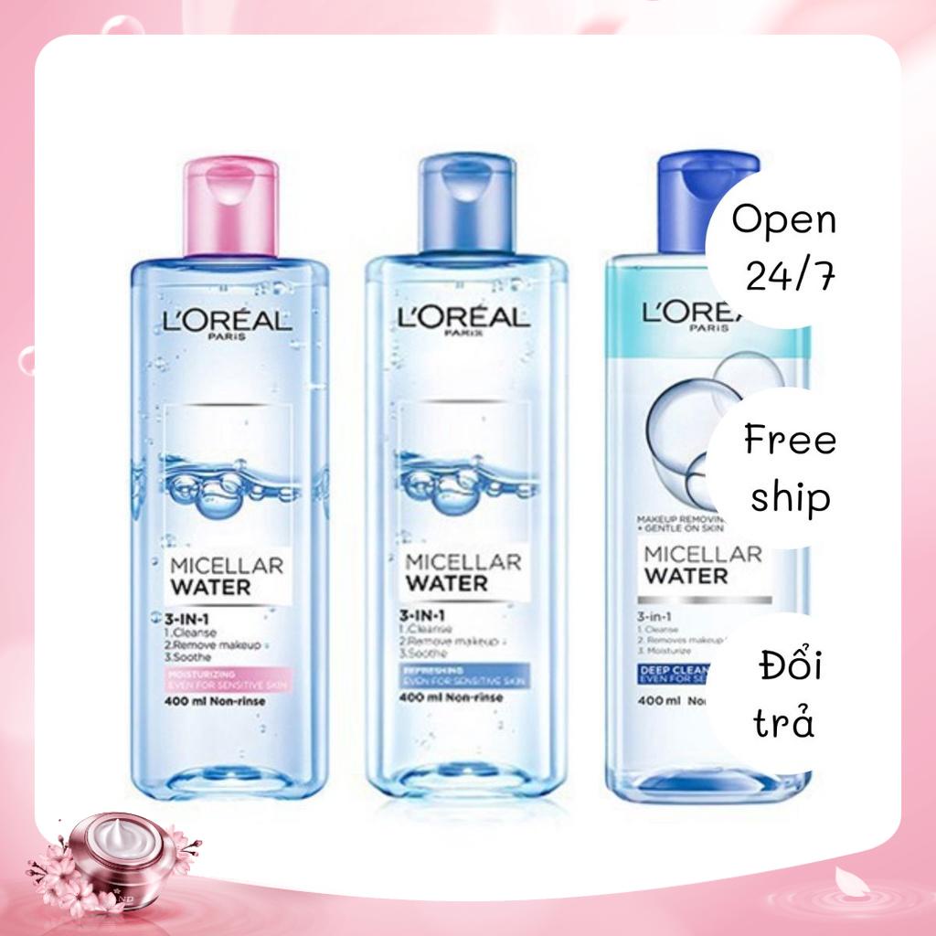 Nước Tẩy Trang L’Oreal Tươi Mát 3-in-1 Micellar Water