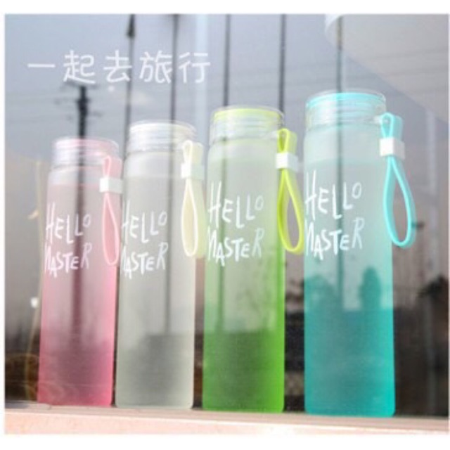 Bình nước thuỷ tinh Hello Master ( sỉ lẻ số lượng giá siêu đẹp )