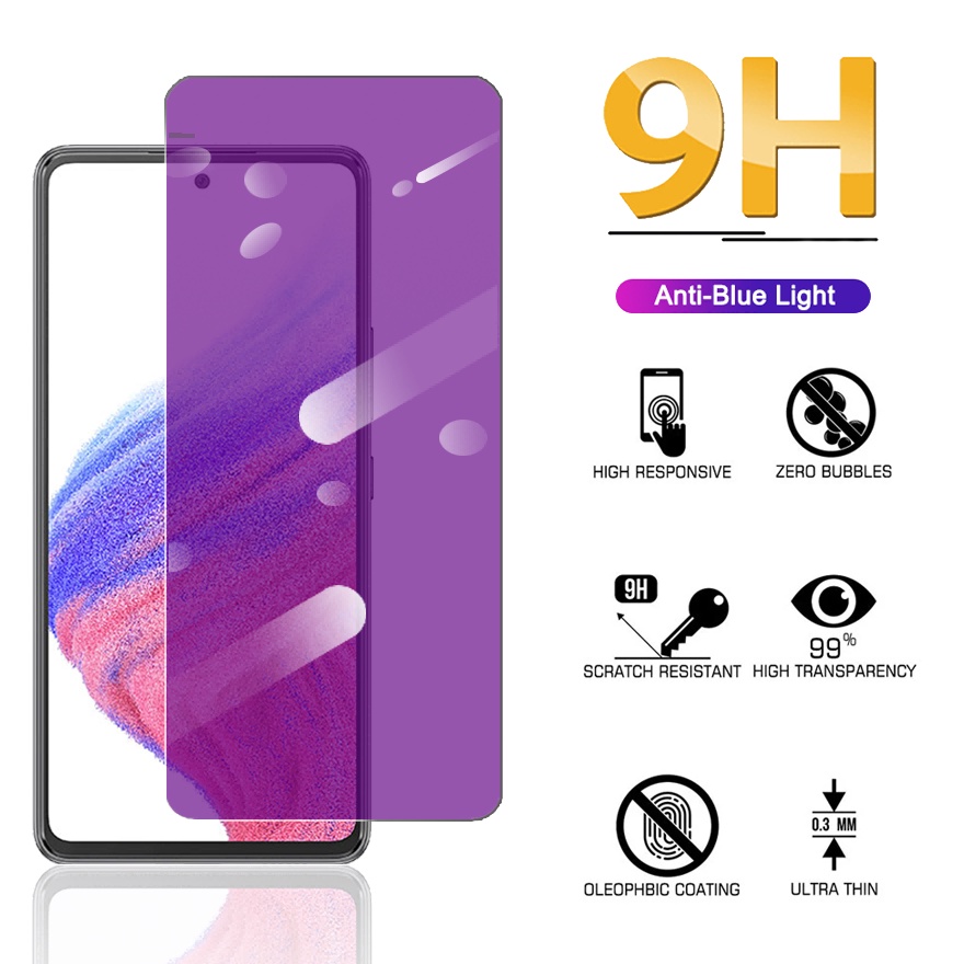 Kính Cường Lực Chống Bức Xạ Cho Samsung A23 A53 A33 A73 A52s A22 A42 5G A13 A52 A72 A32 4G A03 A03s A10 A20 A30 A50 A70 A70s A02 A12 A11 A31 A51 A71 A21
