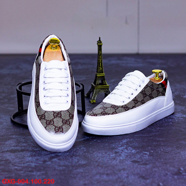 Giày Sneaker Nam thể thao màu trắng cổ cao cho học sinh phong cách Hàn Quốc TAKUTA mã GXG