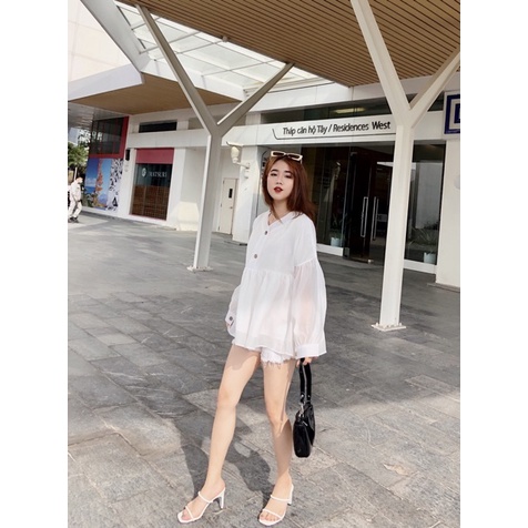 [SẴN/HÀNG LOẠI 1] Áo babydoll phong cách Hàn Quốc hàng 2 lớp cực đẹp