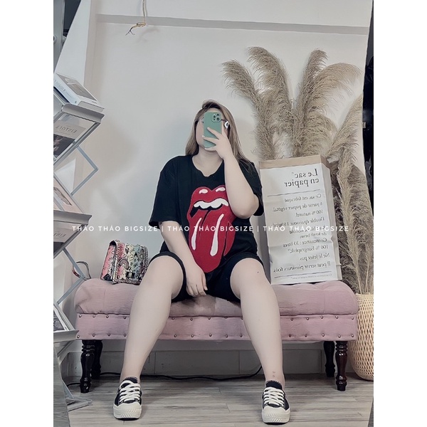 Áo phông - áo thun xù thêu bông - MÚP BIGSIZE 60-100KG