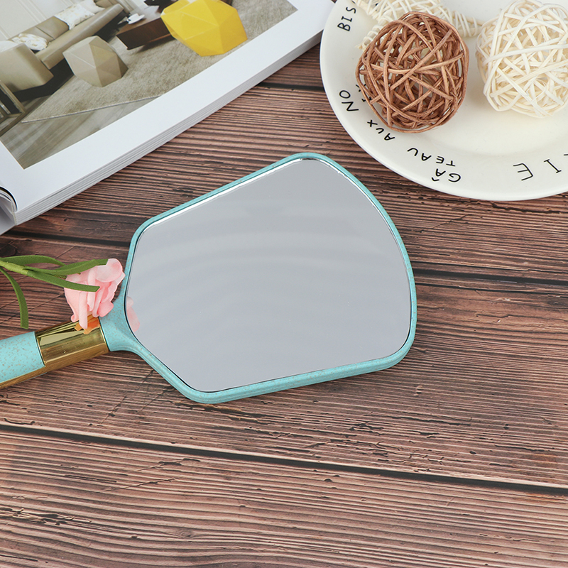 [Bảo Vệ tinh tế♥Gương Trang Điểm Cầm Tay Hình Chữ Nhật Bằng Nhựa Phong Cách Vintage