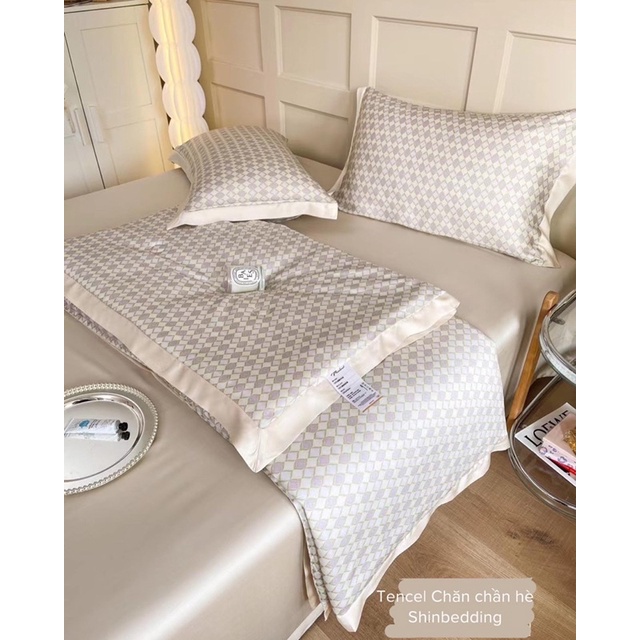 Set Chăn Ga Tenel Hoạ Tiết ( Chăn Hè Mỏng) - shinbedding