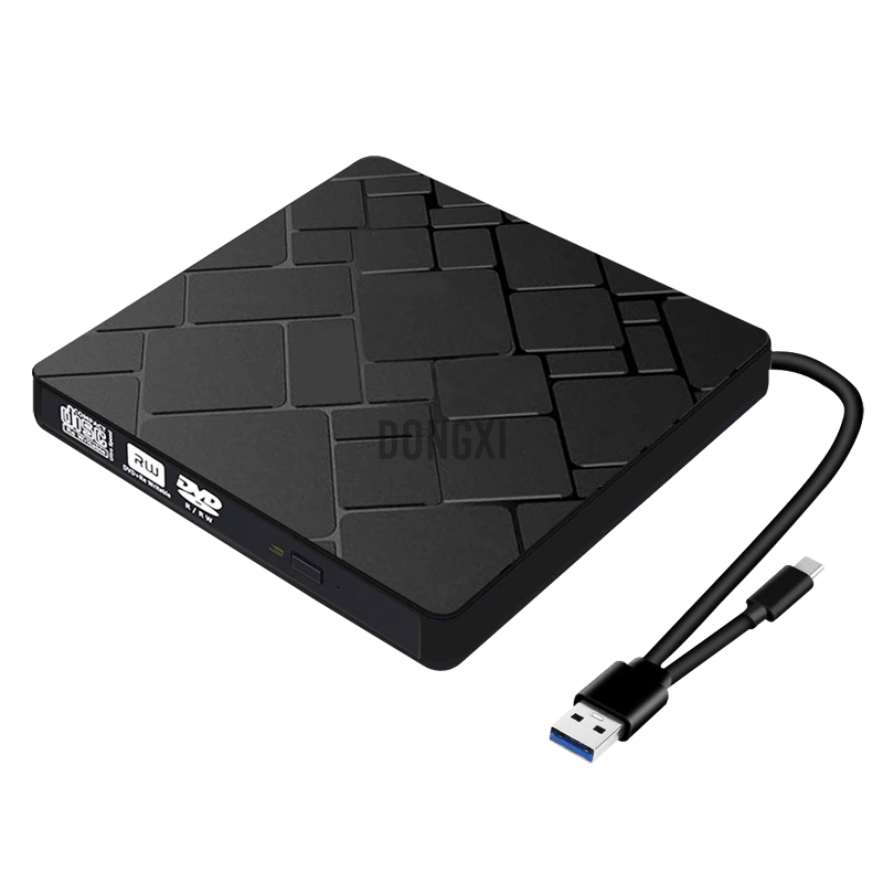 USB 3.0 Slim External Optical Drive TypeC USB High Speed Writer Drive Burner Reader Player Optical Drives For Laptop DVD Case