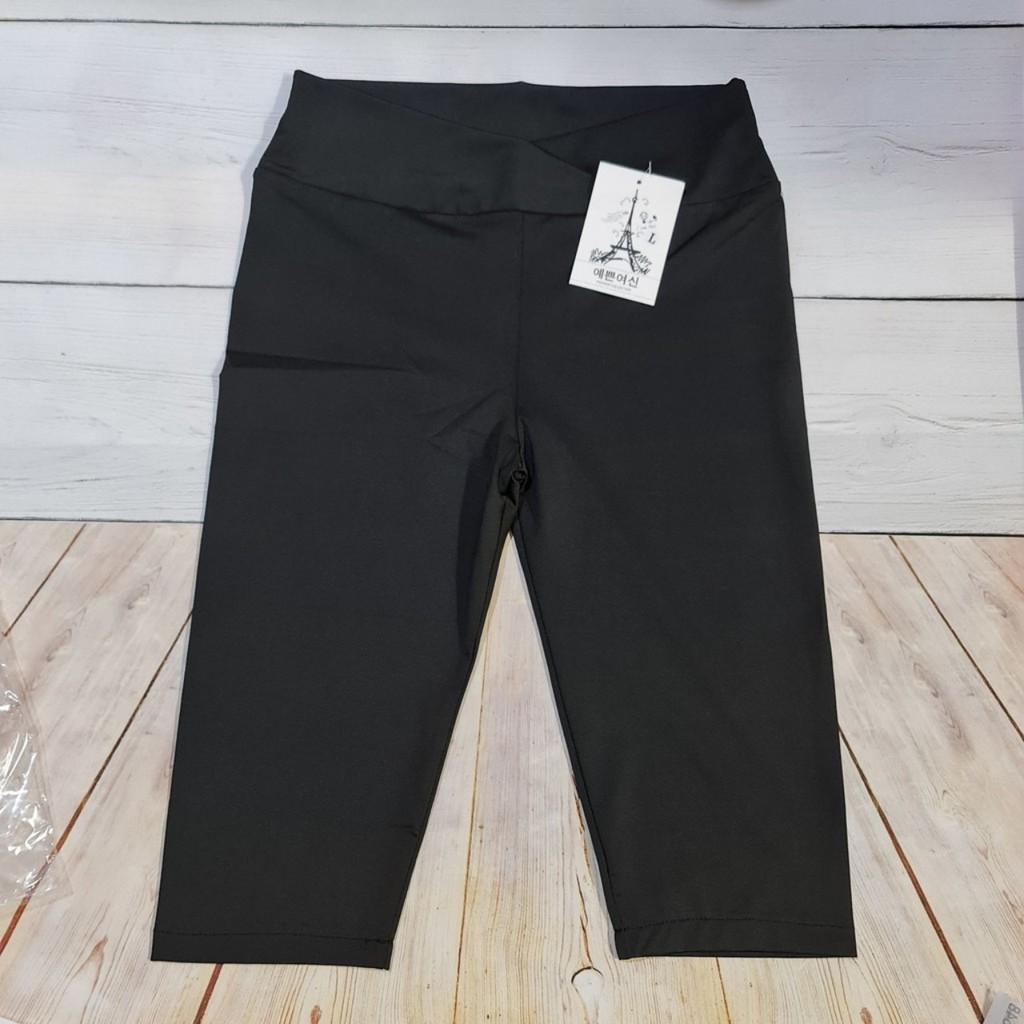 Quần bầu lửng legging Chicmom có đạp bụng, chun chỉnh bụng, chất mềm mịn, co giãn tốt