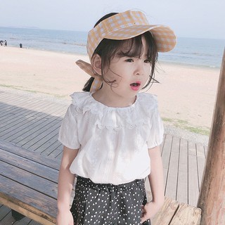 Áo sơ mi trắng bé gái