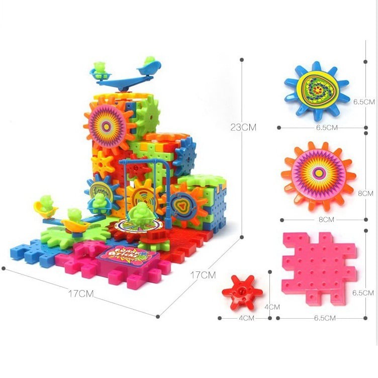BỘ GHÉP HÌNH MIẾNG ĐIỆN BÁNH RĂNG 3D - 81 CHI TIẾT