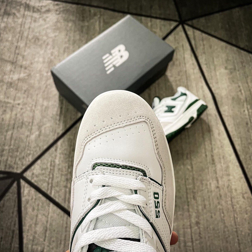 Giày New.Balance 550 ‘White Green’, giày thể thao nam nữ, chuẩn hàng SC chuẩn 11 dễ phối đồ cho mọi lứa tuổi