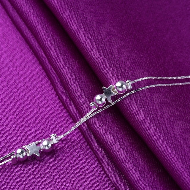 Lắc chân, lắc tay bạc ITALIA S925 ( có khắc dấu s925) hình ngôi sao | BigBuy360 - bigbuy360.vn