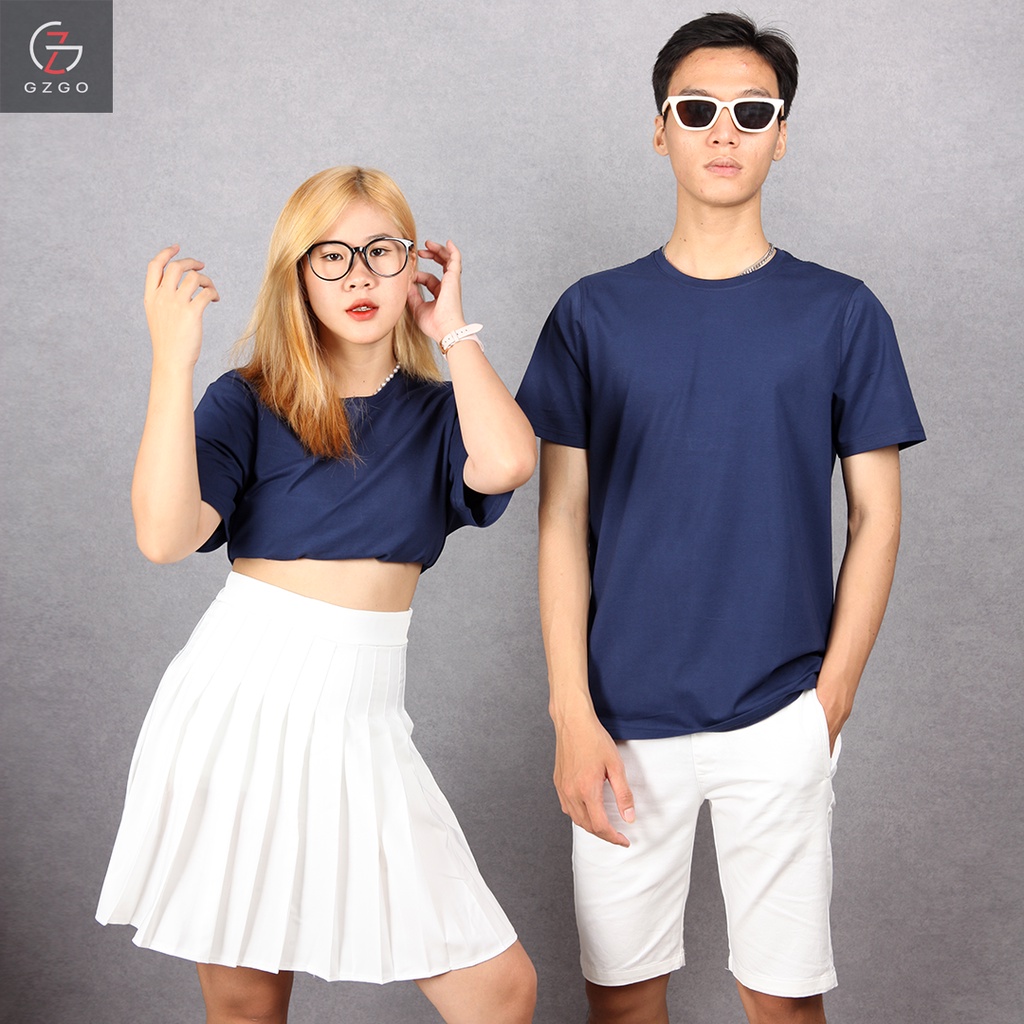 Áo thun unisex nam nữ áo thun cặp nam nữ chất cotton đẹp cổ tròn basic phom rộng Nhã Dung Store