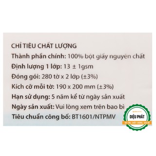 ⚡️ Khăn Giấy Lụa PREMIER VinaTissue 2 Lớp Gói 280 Tờ