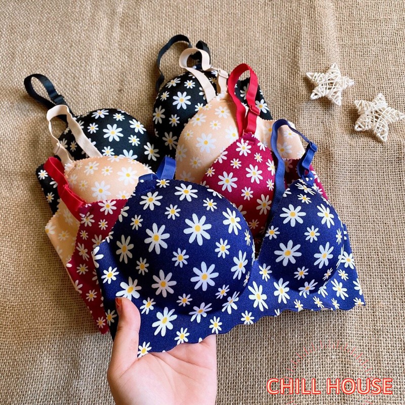 ÁO LÓT SU QUẢ CHÉO HOA CÚC HOẠ MI KHÔNG GỌNG MÃ MỚI | BigBuy360 - bigbuy360.vn