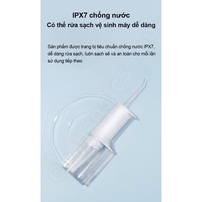 (*)GIAO HỎA TỐC Tăm Nước Vệ Sinh Răng Miệng Xiaomi Mijia MEO701 Fullbox Chính Hãng