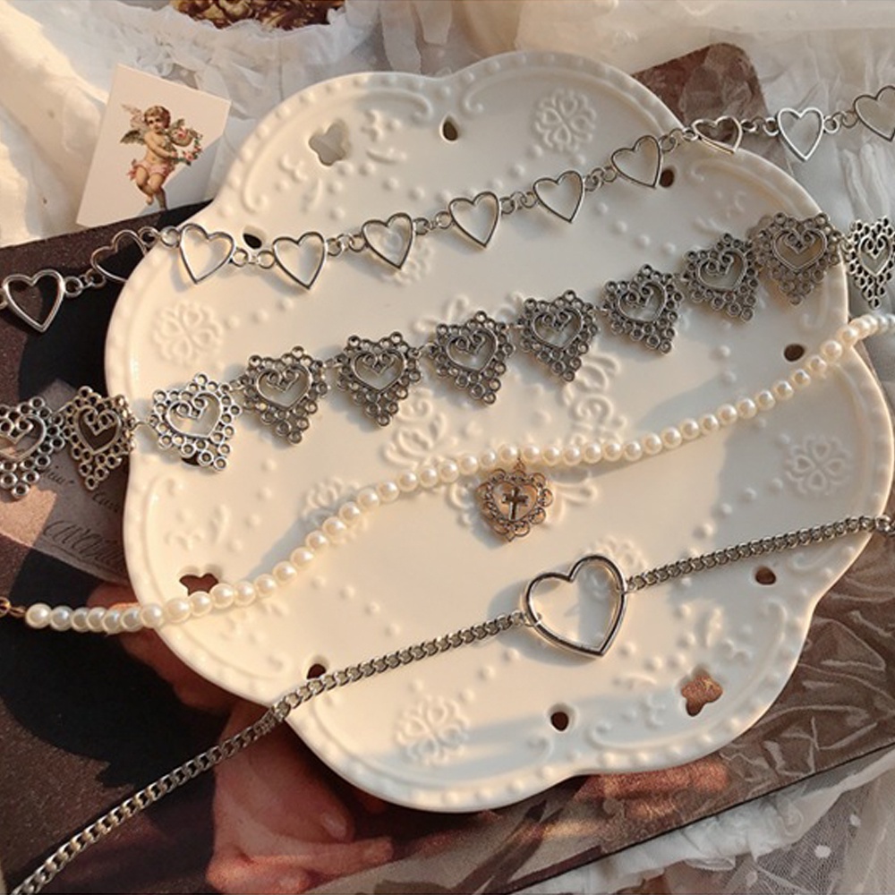 Vòng cổ mặt hình trái tim MIHAN1 bằng thép không gỉ thời trang cho nữ