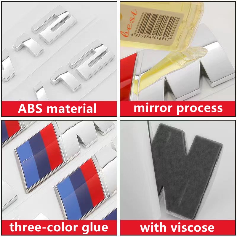 3D Độc Đáo Trang Trí Cho Xe Hơi Bmw M1 M2 M3 M4 M5 M6 X1 X2 X3 X4 X5 X6 Chữ Bằng Kim Loại Dán Trang Trí Cho Xe