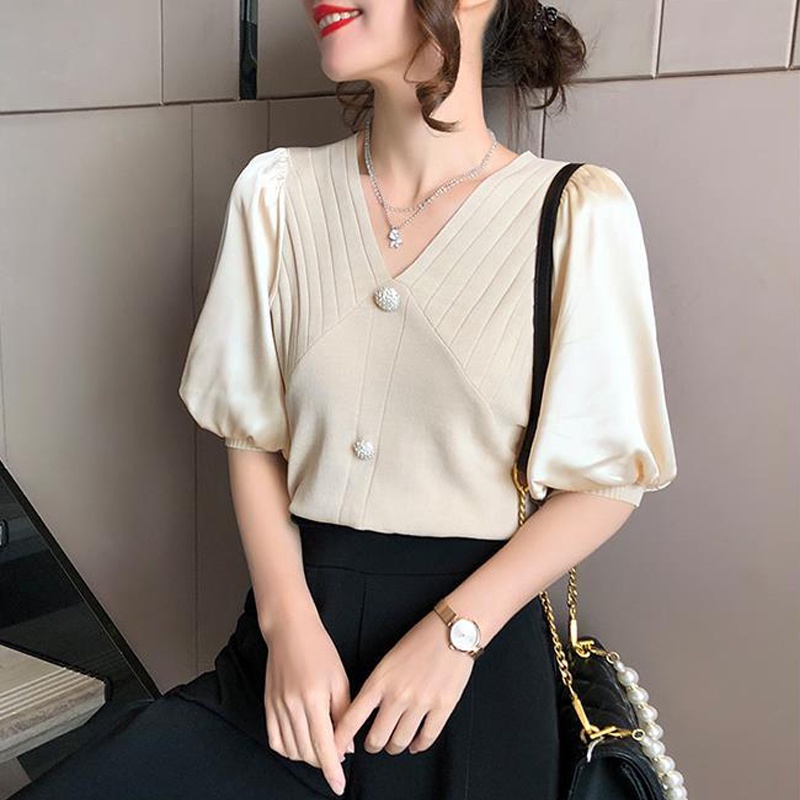 Áo Sơ Mi Nữ Tay Phồng Thời Trang Hàn Quốc Xinh Xắn