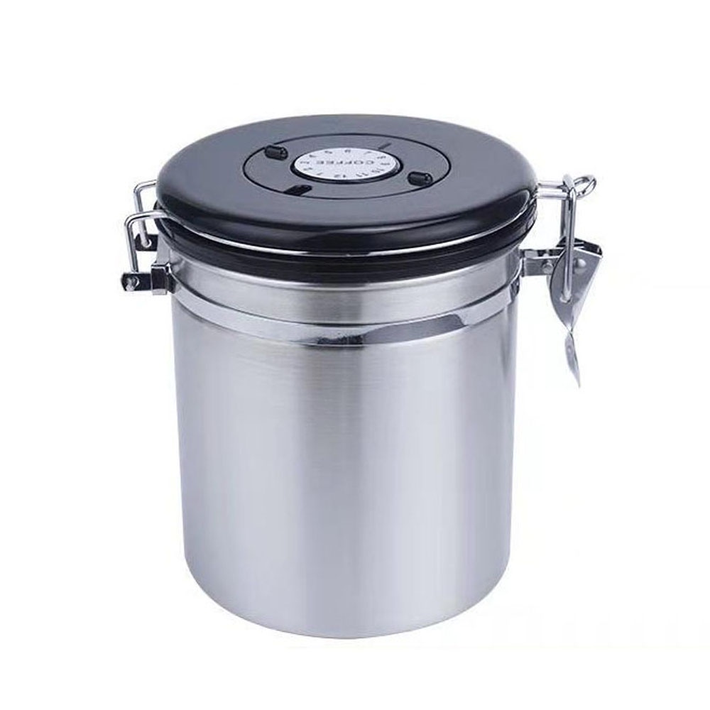 Hộp Đựng Trà / Cà Phê / Đường Bằng Thép Không Gỉ 1.5 / 1.8l Tiện Dụng Cho Nhà Bếp