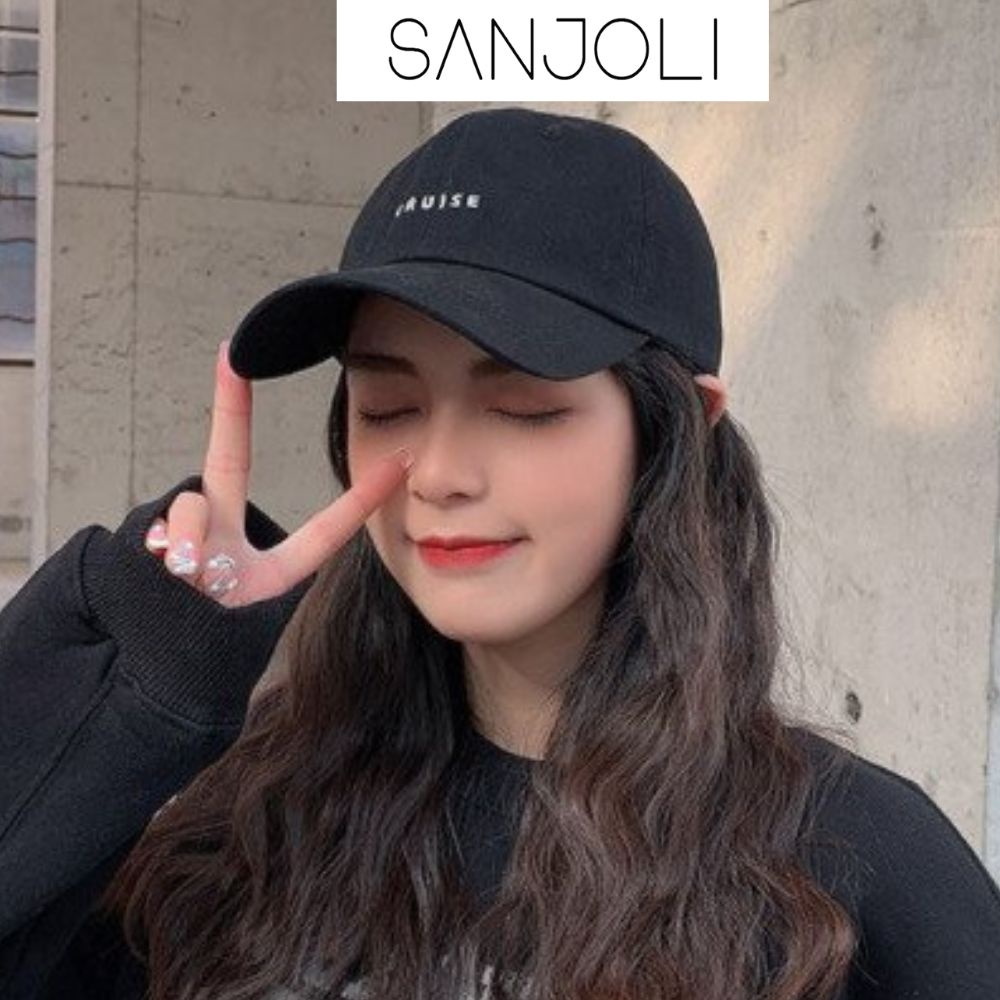 Mũ lưỡi trai C SANJOLI Nón kết thêu chữ CRUISE chất kaki cao cấp form unisex nam nữ NO005