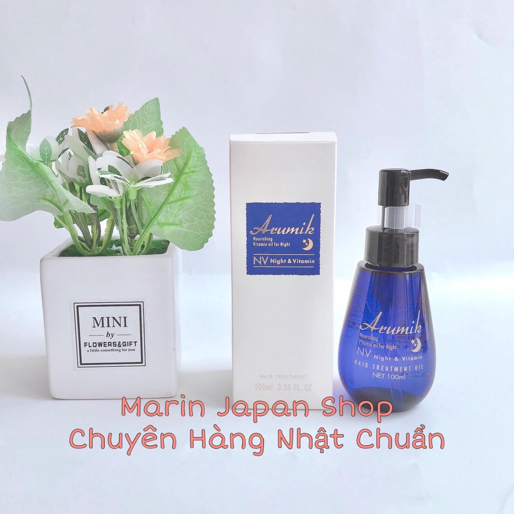 (Chuẩn Nhật) Tinh dầu dưỡng tóc suôn mượt chắc khoẻ Arumik Nhật Bản