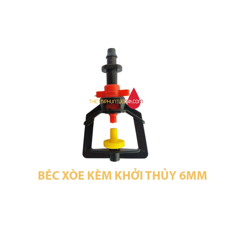 Béc tưới phun mưa béc xòe 360 độ tưới lan tưới rau cây cảnh nhiều tùy chọn kết nối - MHL