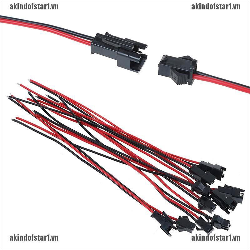 Bộ 10 Đầu Nối Dây Jst Sm 2pin Chất Lượng Cao