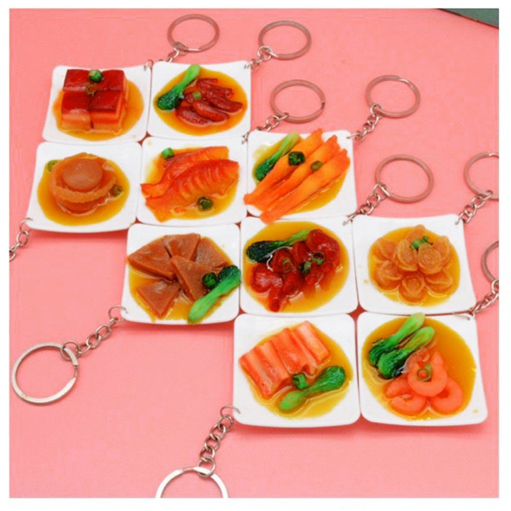 Móc khoá mô hình đồ ăn càng nhìn càng đói thêm