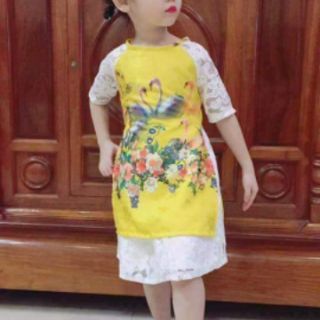 Áo dài thiên Nga cho bé gái