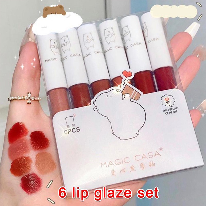 [Hàng mới về] Hộp son môi mềm mượt lâu trôi không dính cốc chống thấm nước và mồ hôi hiệu quả
