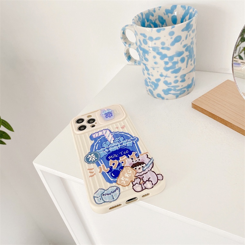 Ốp Điện Thoại Silicon Chống Va Chạm Kiểu Trượt Bảo Vệ Camera Cho iPhone 13 12 11 Pro Max XS Max XR X