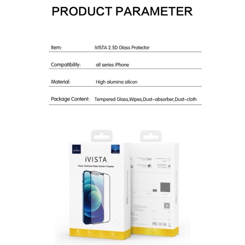 - HÀNG CAO CẤP WIWU IVISTA GLASS - KÍNH CƯỜNG LỰC FULL MÀN IPHONE 13 | 12 | 11 | XS MAX | X