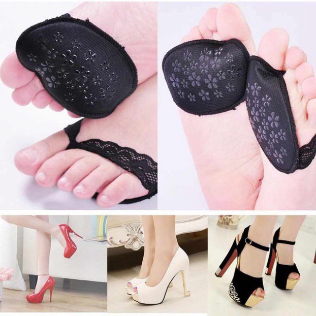 Sale 68% Đệm Nửa Bàn Chân Chống Trượt Khi Đi Giày Cao Gót, Lace（black） Giá Gốc 26000 đ - 1M121-7
