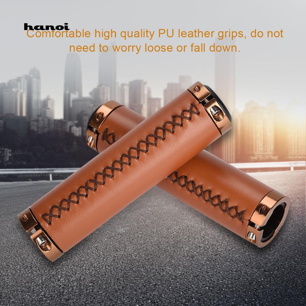 Cặp tay nắm bằng da chống trượt cho xe đạp leo núi