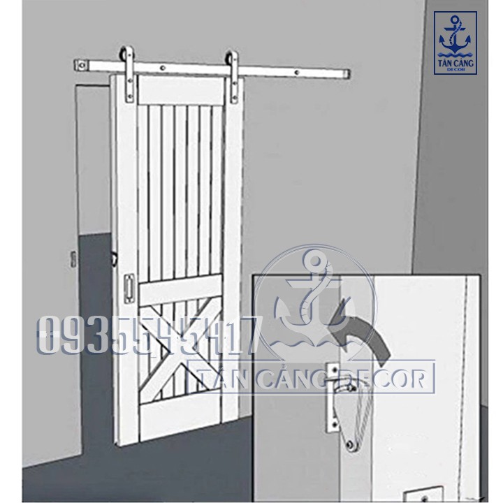 Phụ Kiện Khóa Cửa Barn Door - A050073