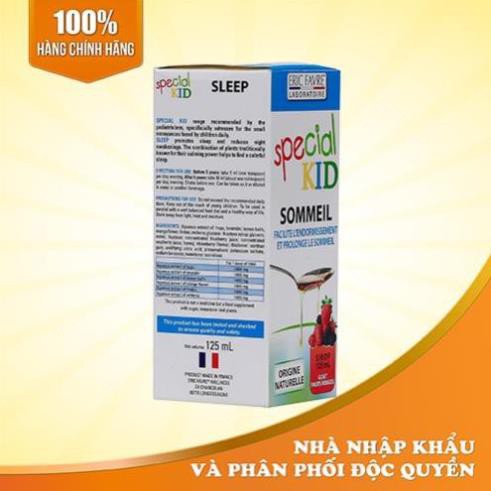 Siro ngủ ngon, giúp trẻ ngủ ngon giấc. hỗ trợ an thần kinh - Special Kid Sommeil - Nhập khẩu Pháp (125ml)