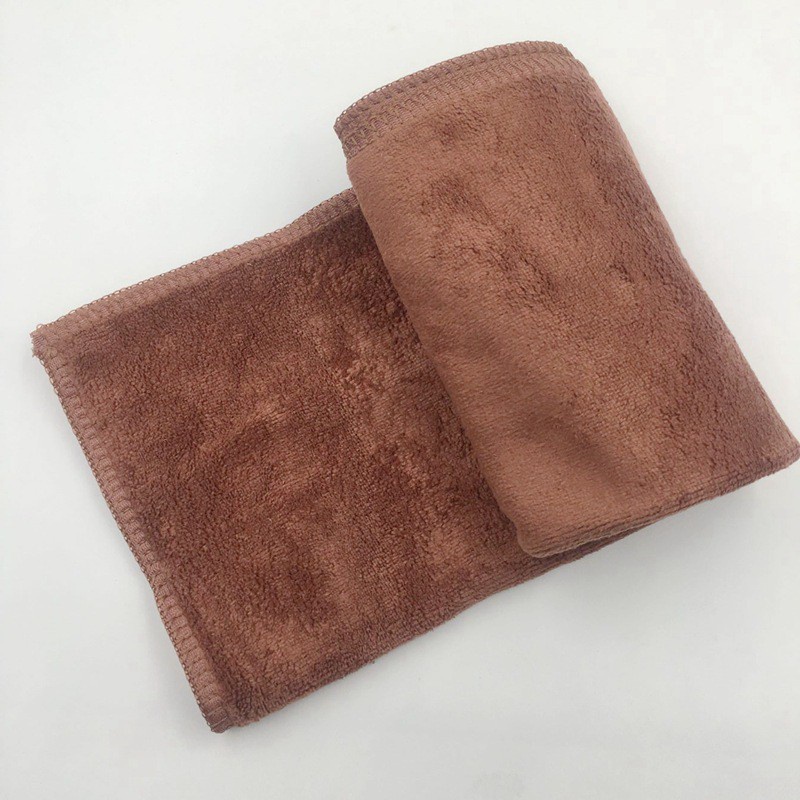 Khăn lau Microfiber chuyên dụng dành cho ô tô kích thước 35x70cm MÀU NÂU PKN-0014